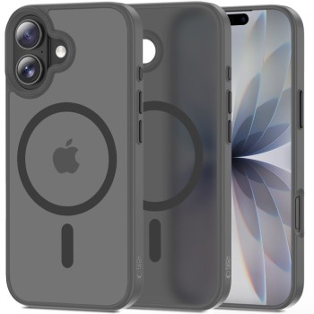 Tech-Protect Magmat MagSafe за iPhone 17, матов моливено сиво