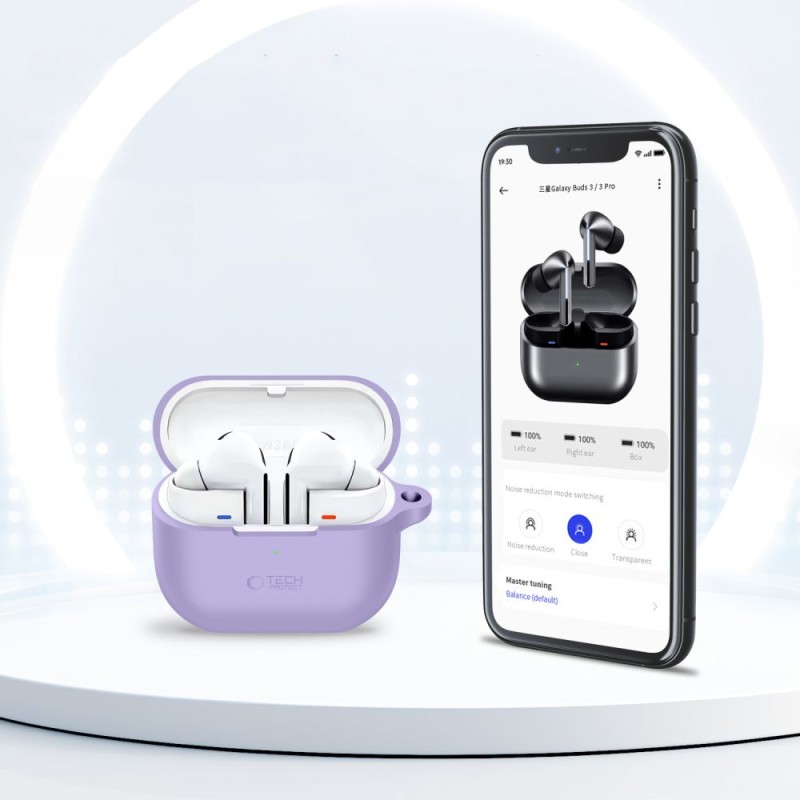 TECH-PROTECT Силиконова кука за SAMSUNG GALAXY BUDS 3 / 3 FE / 3 PRO (Лавандула) - TECH-PROTECT Силиконова кука за SAMSUNG GALAXY BUDS 3 / 3 FE / 3 PRO (Лавандула) - 5906302333769