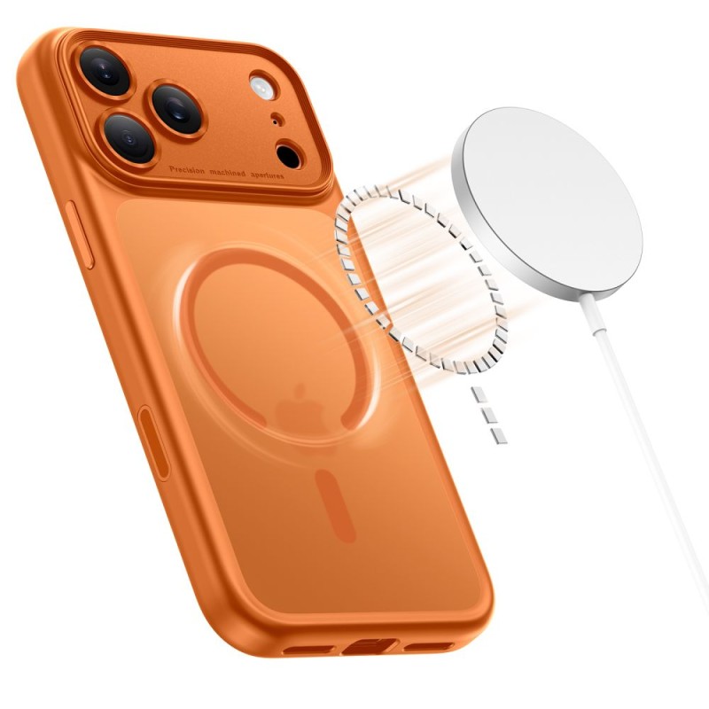 TECH-PROTECT MAGPEAK MAGSAFE CC за iPhone 17 Pro мат КОСМИЧЕСКО ОРАНЖЕ - TECH-PROTECT MAGPEAK MAGSAFE CC за iPhone 17 Pro мат КОСМИЧЕСКО ОРАНЖЕ - 5906302333776