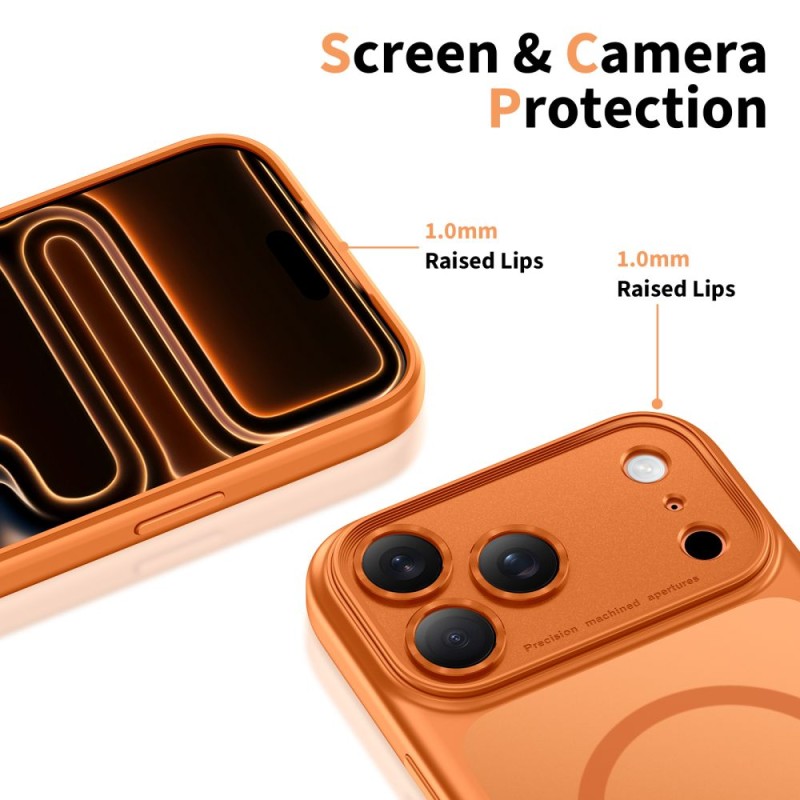 TECH-PROTECT MAGPEAK MAGSAFE CC за iPhone 17 Pro мат КОСМИЧЕСКО ОРАНЖЕ - TECH-PROTECT MAGPEAK MAGSAFE CC за iPhone 17 Pro мат КОСМИЧЕСКО ОРАНЖЕ - 5906302333776