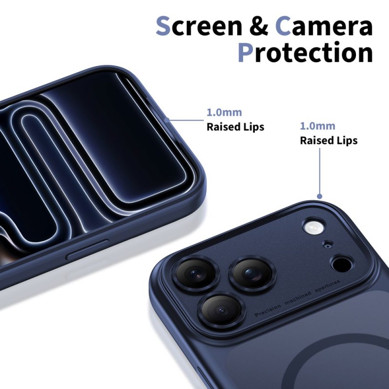 TECH-PROTECT MAGPEAK MAGSAFE CC за iPhone 17 Pro Max матово тъмносиньо - TECH-PROTECT MAGPEAK MAGSAFE CC за iPhone 17 Pro Max матово тъмносиньо - 5906302333806