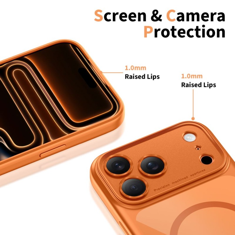 TECH-PROTECT MAGPEAK MAGSAFE CC за iPhone 17 Pro Cosmic Orange/Clear - TECH-PROTECT MAGPEAK MAGSAFE CC за iPhone 17 Pro Cosmic Orange/Clear - 5906302333813