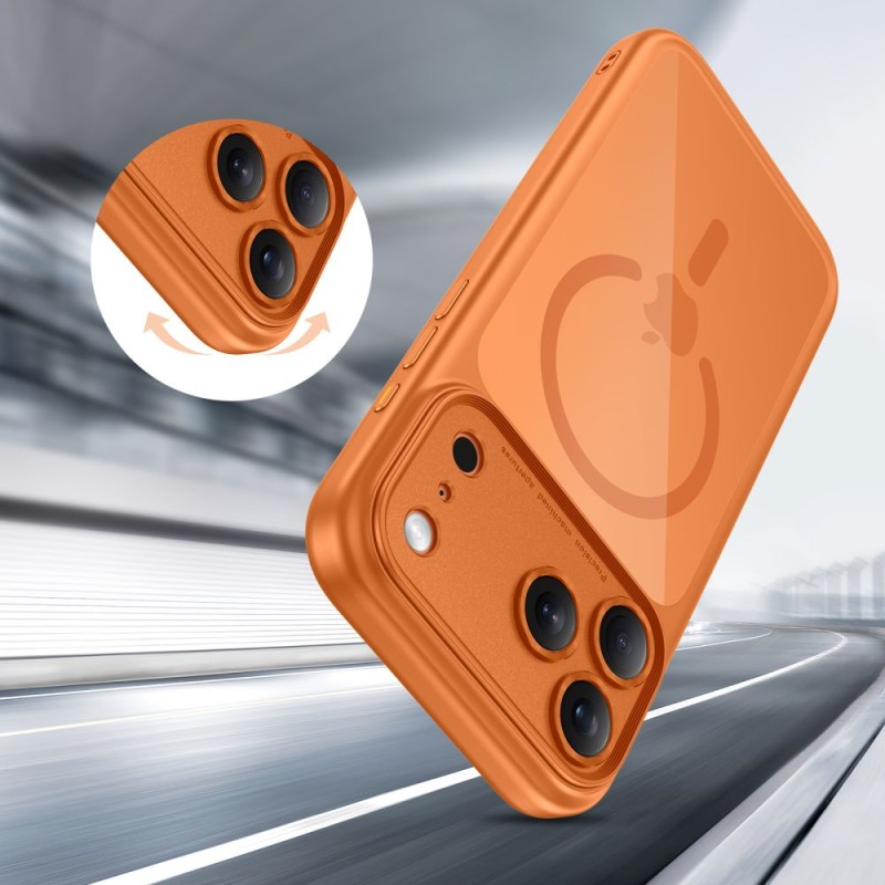 TECH-PROTECT MAGPEAK MAGSAFE CC за iPhone 17 Pro Cosmic Orange/Clear - TECH-PROTECT MAGPEAK MAGSAFE CC за iPhone 17 Pro Cosmic Orange/Clear - 5906302333813