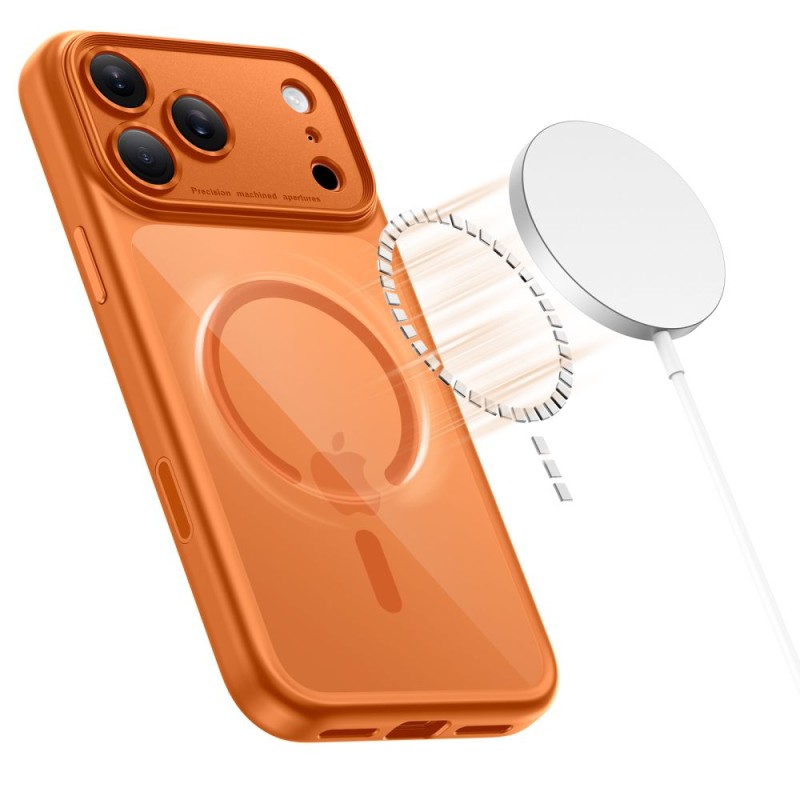 TECH-PROTECT MAGPEAK MAGSAFE CC iPhone 17 Pro Max Cosmic Orange/Clear (5906302333820) - TECH-PROTECT MAGPEAK MAGSAFE CC iPhone 17 Pro Max Cosmic Orange/Clear (5906302333820) - 5906302333820