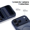 TECH-PROTECT Magpeak Magsafe CC за iPhone 17 Pro Max, Deep Blue/Clear - TECH-PROTECT Magpeak Magsafe CC за iPhone 17 Pro Max, Deep Blue/Clear - 5906302333844