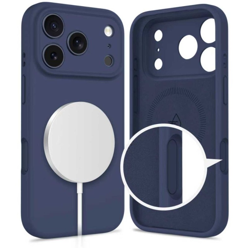 Tech-Protect Silicone Magsafe силиконов калъф за iPhone 17 Pro Max Deep Blue - 5906302333875