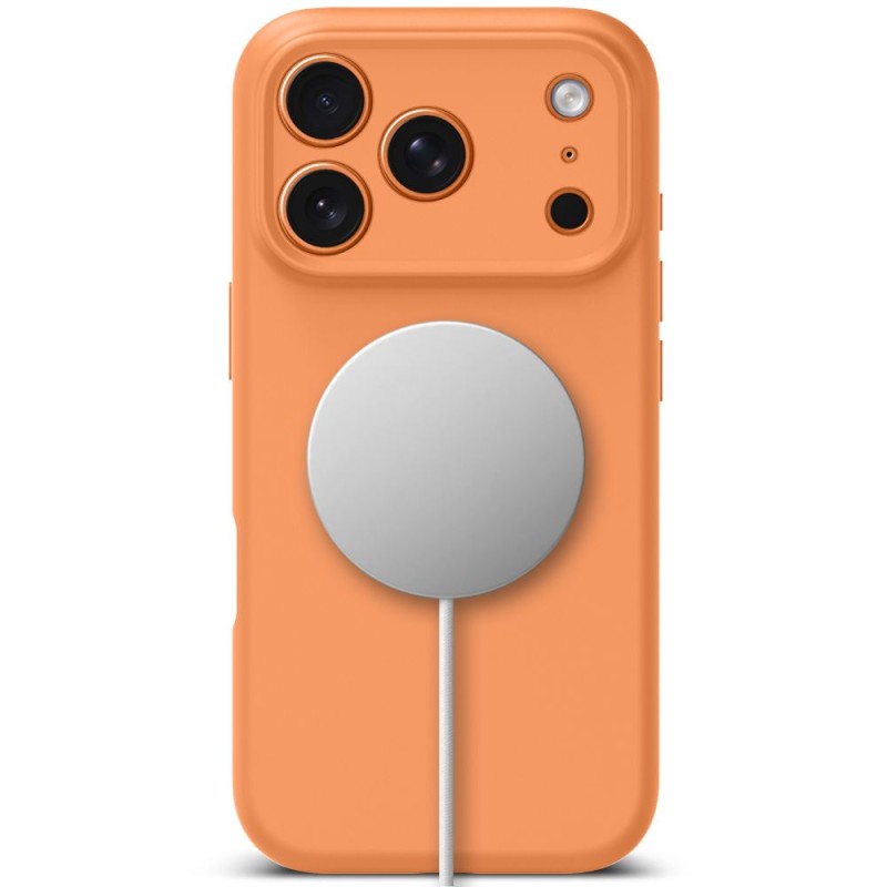 TECH-PROTECT Silicone MagSafe за iPhone 17 Pro Max Cosmic Orange (5906302333882) - 5906302333882
