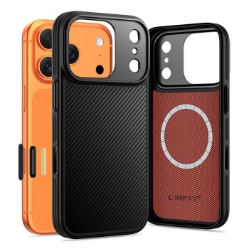 TECH-PROTECT KEVLAR ARAMID MAGSAFE iPhone 17 PRO MAX (ЧЕРНО)
