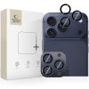 Tech-Protect Camring Fit+ защитна обвивка за камера за iPhone 14 Pro / Max, 15 Pro / Max, 16 Pro / Max, 17 Pro / Max Deep Blue - 5906302334063