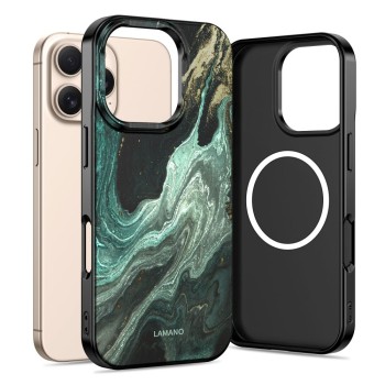 TECH-PROTECT LAMANO MagSafe за iPhone 16 Pro Max (Verde Aura)