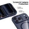Tech-Protect Magmat Magsafe Case за iPhone 17 Pro – Deep Blue/Clear (MagSafe) - 5906302334247