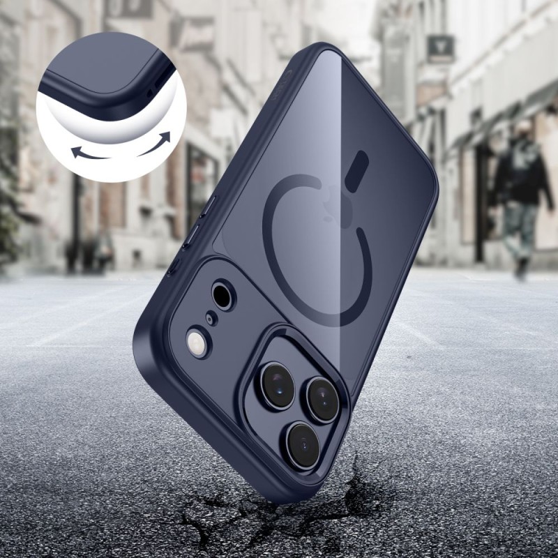 Tech-Protect Magmat Magsafe Case за iPhone 17 Pro – Deep Blue/Clear (MagSafe) - 5906302334247