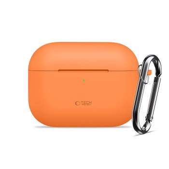 TECH-PROTECT силиконов калъф с карабинер (кука) за Apple AirPods Pro 3 Cosmic Orange TECH-PROTECT силиконов калъф с карабинер (кука) за Apple AirPods Pro 3 Cosmic Orange