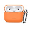 TECH-PROTECT силиконов калъф с карабинер (кука) за Apple AirPods Pro 3 Cosmic Orange - TECH-PROTECT силиконов калъф с карабинер (кука) за Apple AirPods Pro 3 Cosmic Orange - 5906302334391