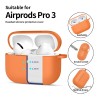 TECH-PROTECT силиконов калъф с карабинер (кука) за Apple AirPods Pro 3 Cosmic Orange - TECH-PROTECT силиконов калъф с карабинер (кука) за Apple AirPods Pro 3 Cosmic Orange - 5906302334391