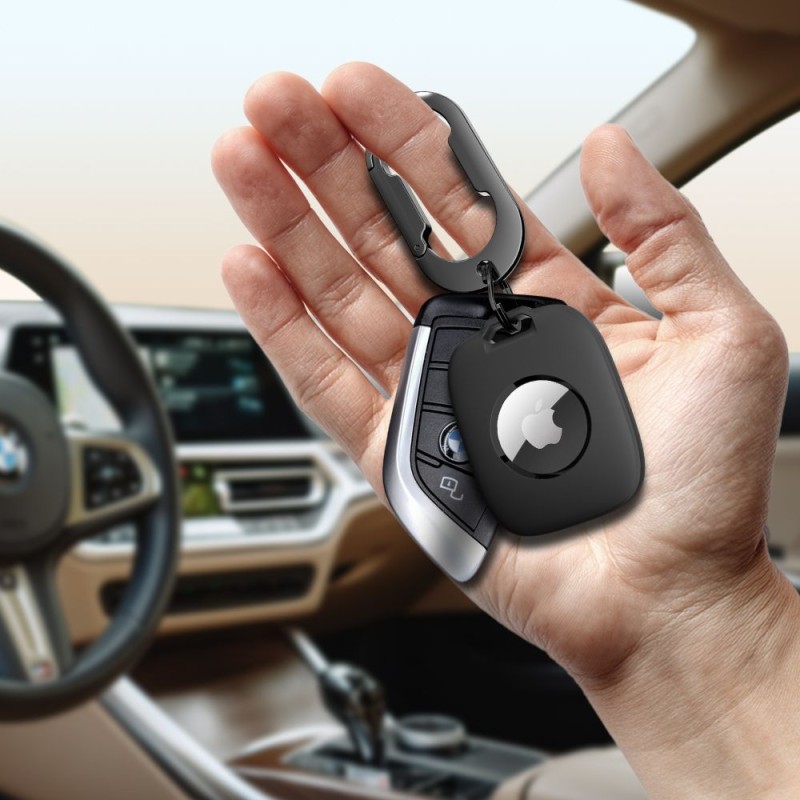 Tech-Protect Velar за Apple AirTag 1/2, черен - Tech-Protect Velar за Apple AirTag 1/2, черен - 5906302334483