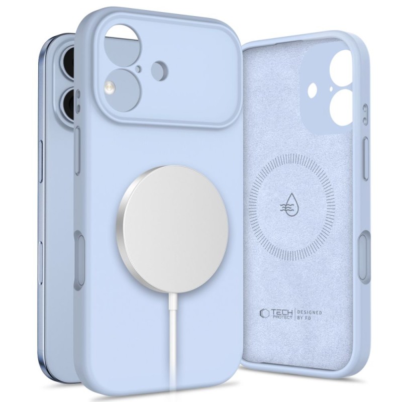 Tech-Protect Silicone Magsafe iPhone 17 Mist Blue (кейс) - 5906302334506