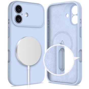 Tech-Protect Silicone Magsafe iPhone 17 Mist Blue (кейс)