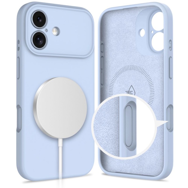 Tech-Protect Silicone Magsafe iPhone 17 Mist Blue (кейс) - 5906302334506