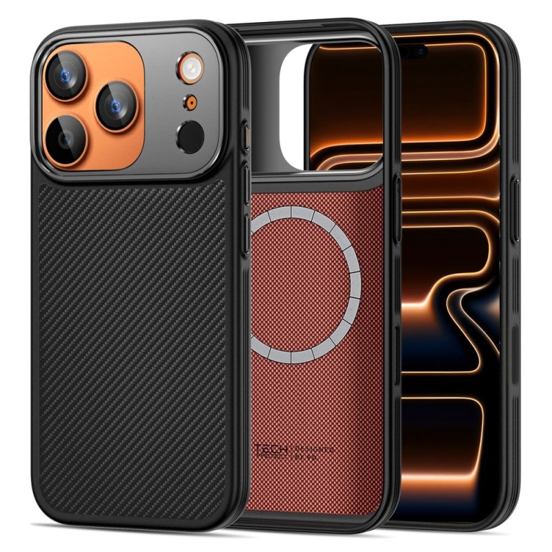 TECH-PROTECT KEVLAR ARAMID MAGSAFE iPhone 17 PRO черен - TECH-PROTECT KEVLAR ARAMID MAGSAFE iPhone 17 PRO черен - 5906302334520