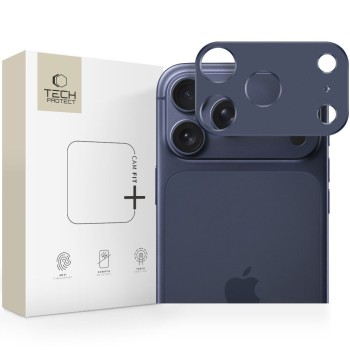 Tech-Protect Camalloy Fit+ защита за камера за iPhone 17 Pro Max Deep Blue (SKU: 5906302334575)