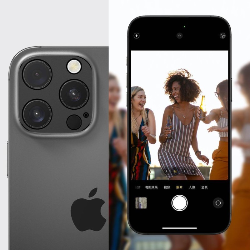 Tech-Protect Camalloy Fit+ защита за камера за iPhone 17 Pro Max, сребърна - Tech-Protect Camalloy Fit+ защита за камера за iPhone 17 Pro Max, сребърна - 5906302334582