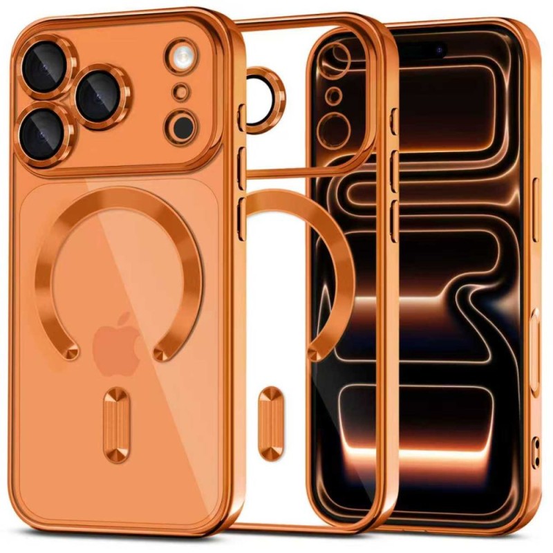 TECH-PROTECT MagFlex MagSafe iPhone 17 Pro Max Shiny Cosmic Orange (защитен кейс) - 5906302334629