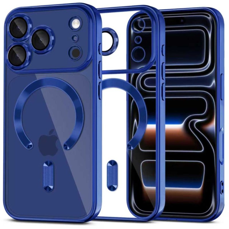 TECH-PROTECT MagFlex MagSafe за iPhone 17 Pro – лъскав deep blue - TECH-PROTECT MagFlex MagSafe за iPhone 17 Pro – лъскав deep blue - 5906302334636