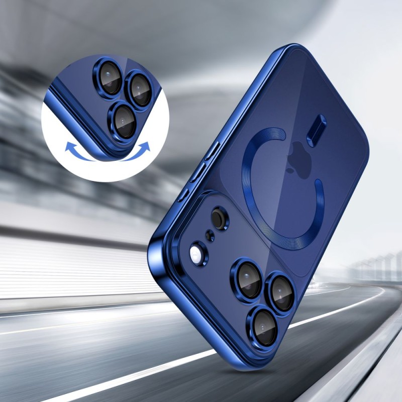 TECH-PROTECT MagFlex MagSafe за iPhone 17 Pro – лъскав deep blue - TECH-PROTECT MagFlex MagSafe за iPhone 17 Pro – лъскав deep blue - 5906302334636