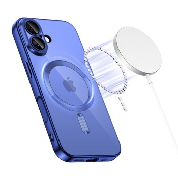 TECH-PROTECT MagFlex Magsafe калъф за iPhone 17, Shiny Mist Blue