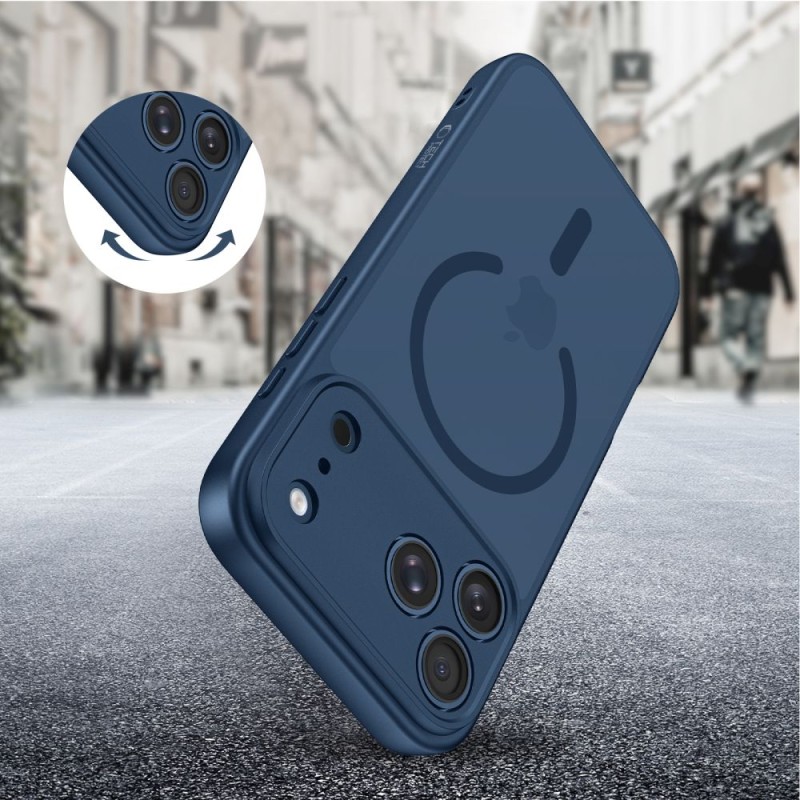 TECH-PROTECT BASICMAG MagSafe iPhone 17 Pro Max матово Deep Blue - TECH-PROTECT BASICMAG MagSafe iPhone 17 Pro Max матово Deep Blue - 5906302334810