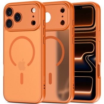 TECH-PROTECT BASICMAG MagSafe за iPhone 17 Pro, матово космическо оранжево (SKU: 5906302334827)