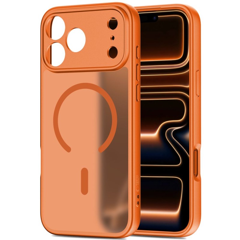 TECH-PROTECT BASICMAG MagSafe за iPhone 17 Pro, матово космическо оранжево (SKU: 5906302334827) - TECH-PROTECT BASICMAG MagSafe за iPhone 17 Pro, матово космическо оранжево (SKU: 5906302334827) - 5906302334827