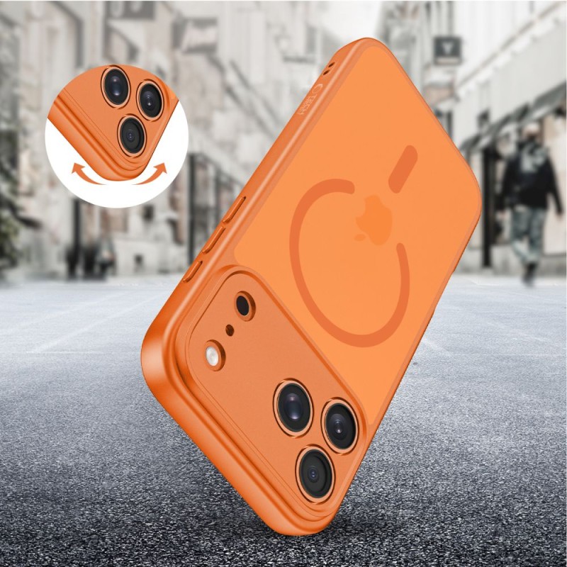 TECH-PROTECT BASICMAG MagSafe калъф за iPhone 17 Pro Max мат Cosmic Orange (матов) - TECH-PROTECT BASICMAG MagSafe калъф за iPhone 17 Pro Max мат Cosmic Orange (матов) - 5906302334834