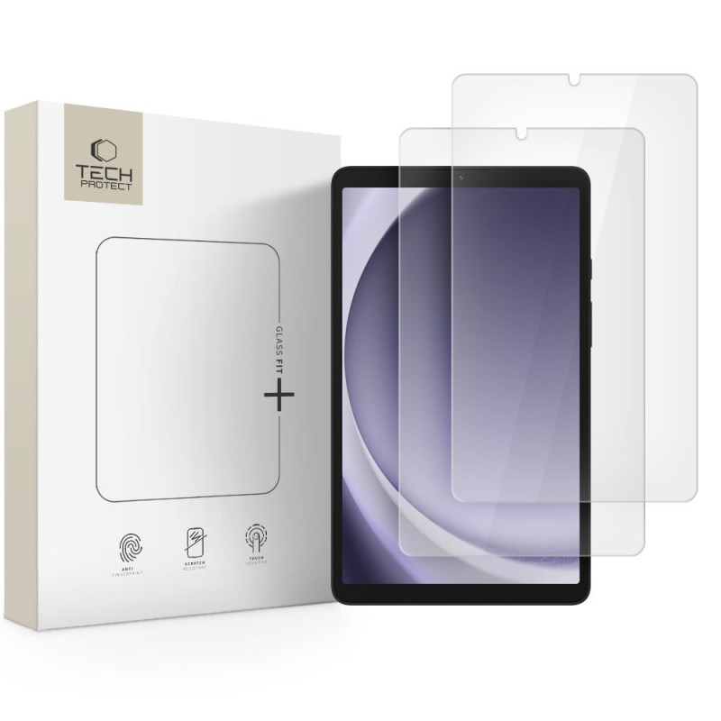 Tech-Protect Glass Fit+ закалено стъкло 2 броя за Galaxy Tab A9 / A11 8.7 (X110 / X115 / X133 / X135) CLEAR - Tech-Protect Glass Fit+ закалено стъкло 2 броя за Galaxy Tab A9 / A11 8.7 (X110 / X115 / X133 / X135) CLEAR - 5906302334889