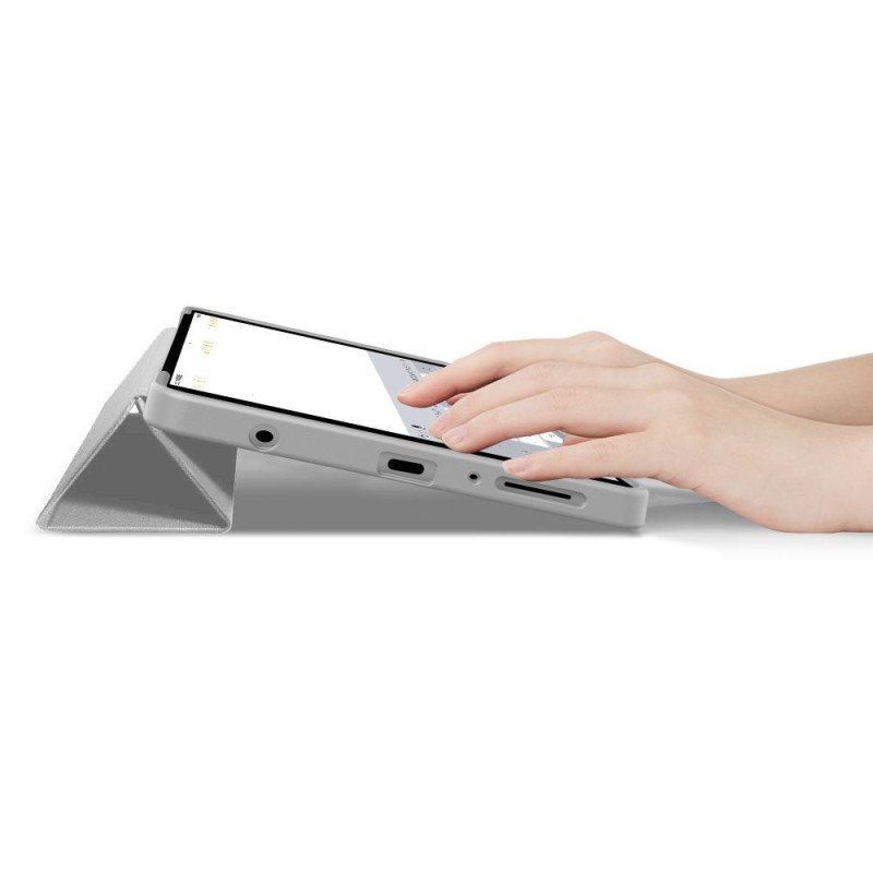 TECH-PROTECT SmartCase за Galaxy Tab A9 / A11 8.7 (X110 / X115 / X133 / X135) Сиво - TECH-PROTECT SmartCase за Galaxy Tab A9 / A11 8.7 (X110 / X115 / X133 / X135) Сиво - 5906302334926