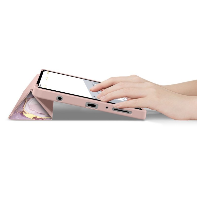 Tech-Protect SmartCase за Galaxy Tab A9/A11 8.7 (X110/X115/X133/X135) Marble - Tech-Protect SmartCase за Galaxy Tab A9/A11 8.7 (X110/X115/X133/X135) Marble - 5906302334940