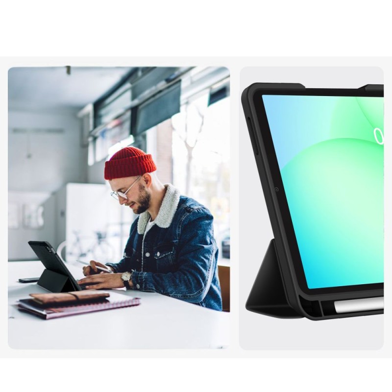 Tech-Protect SmartCase Pen за Samsung Galaxy Tab A9/A11 8.7 (X110/X115/X133/X135) Black - 5906302334964