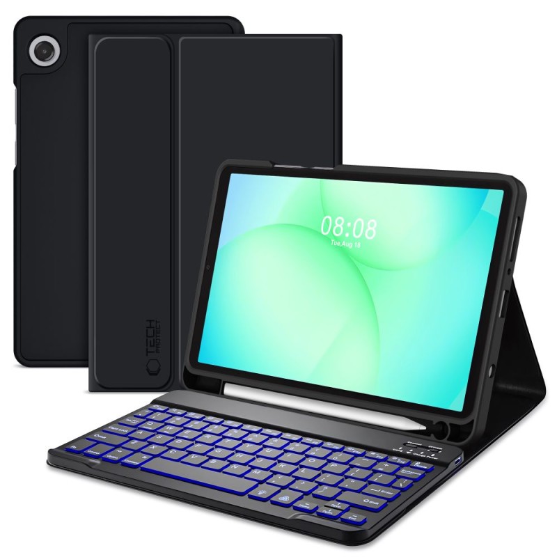 TECH-PROTECT SC Pen + клавиатура за GALAXY TAB A9 / A11 8.7 (X110 / X115 / X133 / X135) Black - 5906302335008