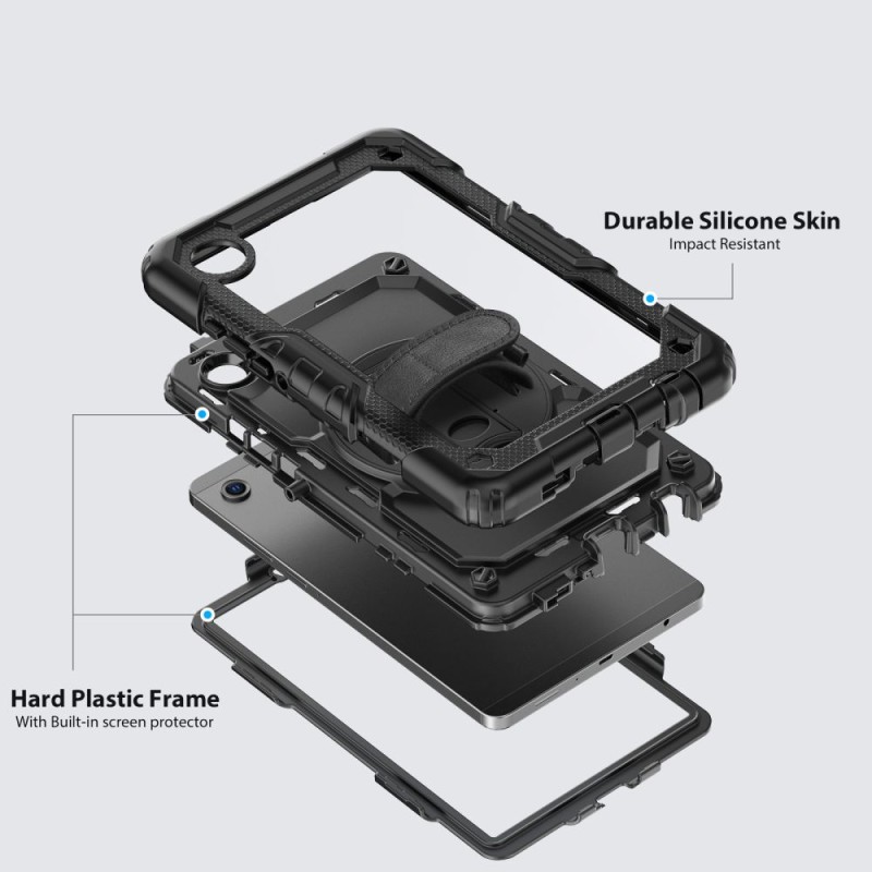 TECH-PROTECT SOLID 2-SET Калъф за Galaxy Tab A9 / A11 8.7\ (X110 / X115 / X133 / X135) BLACK - TECH-PROTECT SOLID 2-SET Калъф за Galaxy Tab A9 / A11 8.7\ (X110 / X115 / X133 / X135) BLACK - 5906302335046