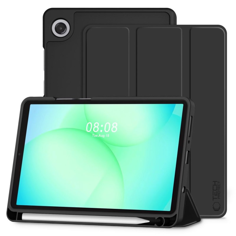 TECH-PROTECT SmartCase Pen калъф за стилус за Galaxy Tab A9+ / A11+ Plus 11.0 (X210 / X215 / X216 / X230 / X235 / X236) BLACK - TECH-PROTECT SmartCase Pen калъф за стилус за Galaxy Tab A9+ / A11+ Plus 11.0 (X210 / X215 / X216 / X230 / X235 / X236) BLACK - 5906302335138