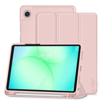 TECH-PROTECT SmartCase Pen калъф за Galaxy Tab A9+ / A11+ Plus 11.0, модели X210 / X215 / X216 / X230 / X235 / X236, розов