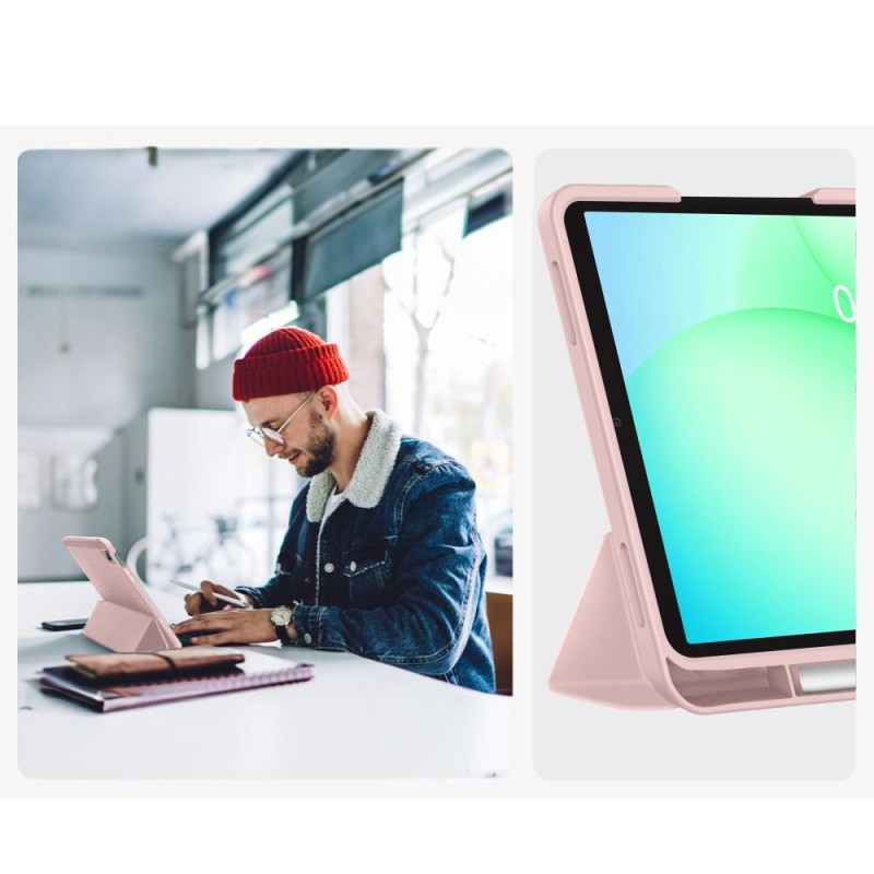 TECH-PROTECT SmartCase Pen калъф за Galaxy Tab A9+ / A11+ Plus 11.0, модели X210 / X215 / X216 / X230 / X235 / X236, розов - 5906302335145