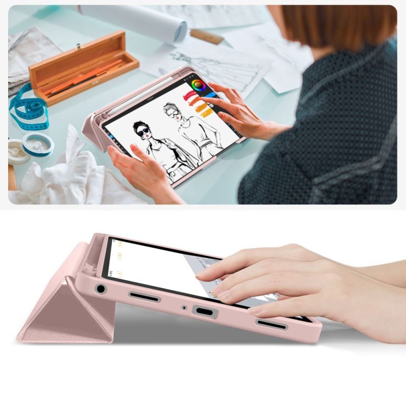 TECH-PROTECT SmartCase Pen калъф за Galaxy Tab A9+ / A11+ Plus 11.0, модели X210 / X215 / X216 / X230 / X235 / X236, розов - TECH-PROTECT SmartCase Pen калъф за Galaxy Tab A9+ / A11+ Plus 11.0, модели X210 / X215 / X216 / X230 / X235 / X236, розов - 5906302335145