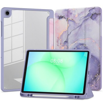 TECH-PROTECT SC Pen Hybrid кейс за Galaxy Tab A9+ / A11+ Plus 11.0 (X210 / X215 / X216 / X230 / X235 / X236) Violet Marble