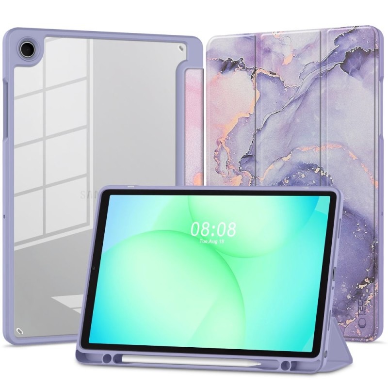TECH-PROTECT SC Pen Hybrid кейс за Galaxy Tab A9+ / A11+ Plus 11.0 (X210 / X215 / X216 / X230 / X235 / X236) Violet Marble - TECH-PROTECT SC Pen Hybrid кейс за Galaxy Tab A9+ / A11+ Plus 11.0 (X210 / X215 / X216 / X230 / X235 / X236) Violet Marble - 5906302335169