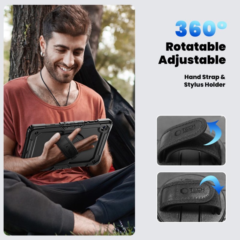 TECH-PROTECT SOLID 2-SET калъф за Samsung Galaxy Tab A9+ / A11+ PLUS 11.0 (X210 / X215 / X216 / X230 / X235 / X236) Black - 5906302335190
