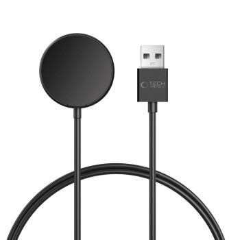 TECH-PROTECT MC03 ULTRABOOST магнитен USB-C кабел за зареждане 100 см за Samsung Galaxy Watch черен