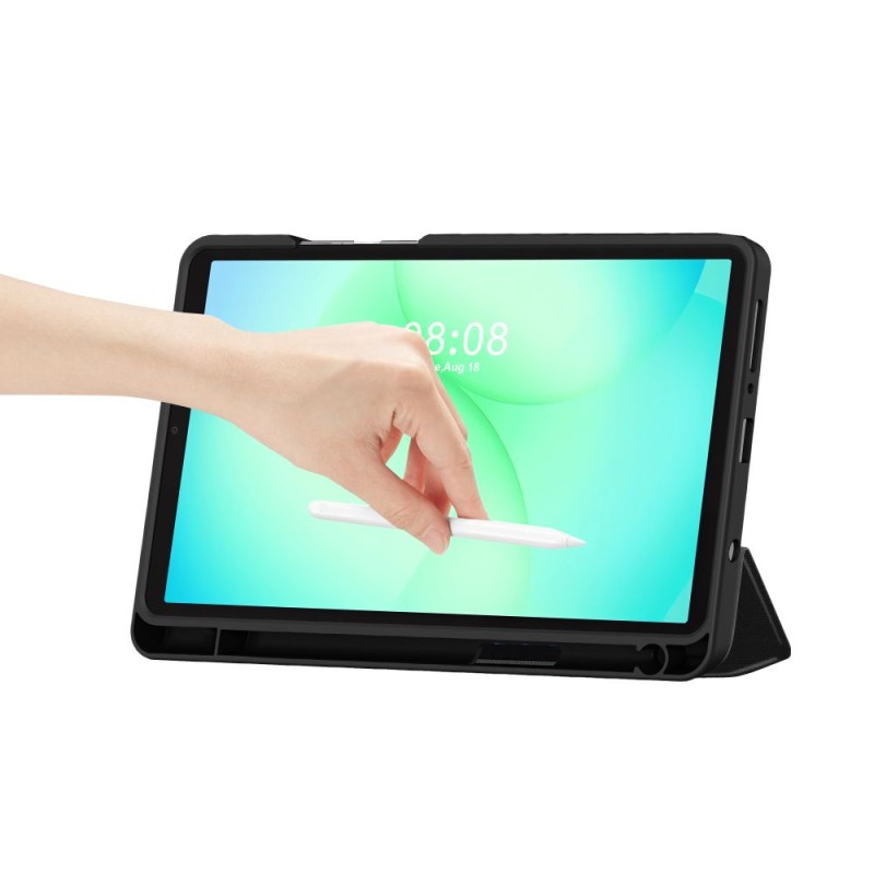 Tech-Protect SC Pen Canvas калъф с място за стилус за Galaxy Tab A9/A11 8.7 (X110/X115/X133/X135) Obsidian Black - Tech-Protect SC Pen Canvas калъф с място за стилус за Galaxy Tab A9/A11 8.7 (X110/X115/X133/X135) Obsidian Black - 5906302335282