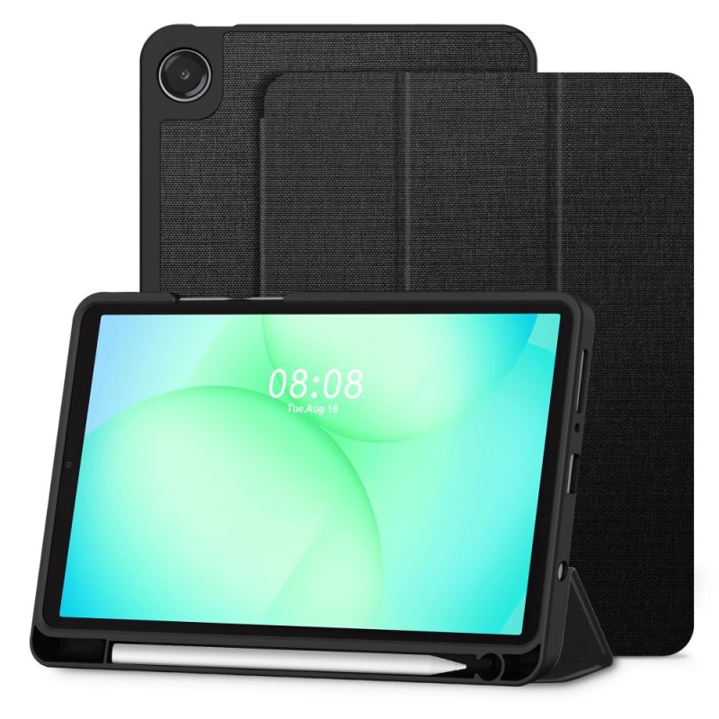 Tech-Protect SC Pen Canvas калъф с място за стилус за Galaxy Tab A9/A11 8.7 (X110/X115/X133/X135) Obsidian Black - Tech-Protect SC Pen Canvas калъф с място за стилус за Galaxy Tab A9/A11 8.7 (X110/X115/X133/X135) Obsidian Black - 5906302335282